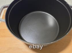 STAUD Cast Iron 13.25 qt, Round, Dutch Oven, Gray