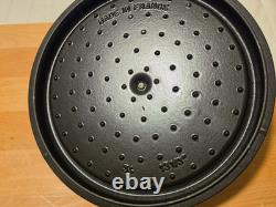 STAUD Cast Iron 13.25 qt, Round, Dutch Oven, Gray