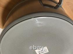 STAUD Cast Iron 13.25 qt, Round, Dutch Oven, Gray