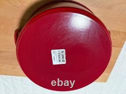 STAUD Cast Iron 7 qt, Round, Dutch Oven, Cranberry