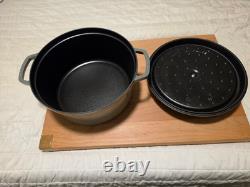 STAUD Cast Iron 7 qt, Round, Dutch Oven, Eucalyptus