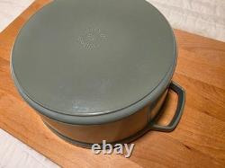 STAUD Cast Iron 7 qt, Round, Dutch Oven, Eucalyptus