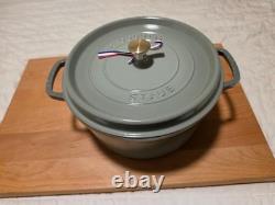STAUD Cast Iron 7 qt, Round, Dutch Oven, Eucalyptus