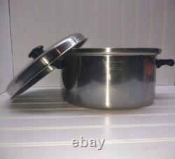 Saladmaster 7Qt Dutch Oven T-304 Surgical Stainless Stockpot Fry Saute Pan Lid