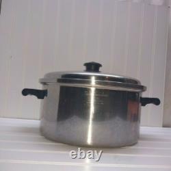 Saladmaster 7Qt Dutch Oven T-304 Surgical Stainless Stockpot Fry Saute Pan Lid