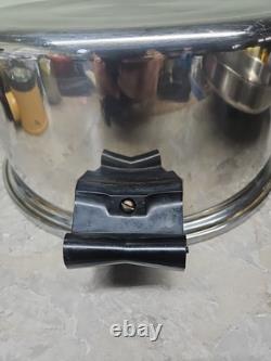 Saladmaster Stockpot 7 Qt Surgical T304 Stainless Dutch Oven Fry Saute Pan & Lid