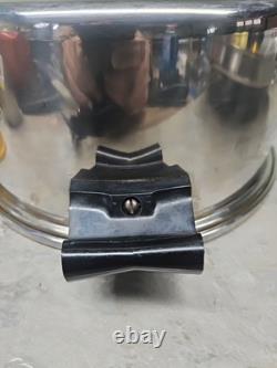 Saladmaster Stockpot 7 Qt Surgical T304 Stainless Dutch Oven Fry Saute Pan & Lid