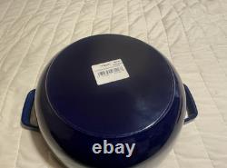 Staub 3.75qt Essential French Oven with Lilly Lid, LA Marmite. Dark Blue