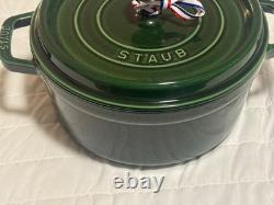 Staub Cast Iron 4-qt, Round, Dutch Oven, Basil