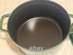 Staub Cast Iron 4-qt, Round, Dutch Oven, Basil