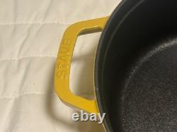 Staub Cast Iron 4-qt, Round, Dutch Oven, Citron