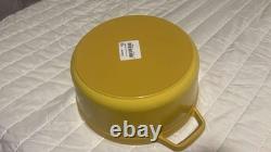 Staub Cast Iron 4 qt, Round, Dutch Oven, Citron