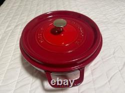Staub Cast Iron 4 qt, Round, Dutch Oven, Cranberry