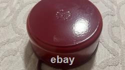 Staub Cast Iron 4 qt, Round, Dutch Oven, Cranberry