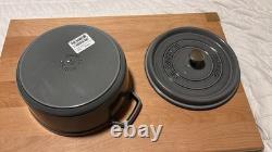 Staub Cast Iron 4 qt, Round, Dutch Oven, Graphite Grey