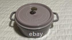 Staub Cast Iron 4 qt, Round, Dutch Oven, Lilac Staub Cast Iron 4 qt, Round, Dutch Oven, Lilac
