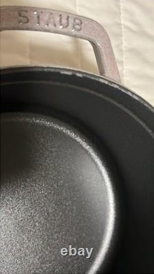 Staub Cast Iron 4 qt, Round, Dutch Oven, Lilac