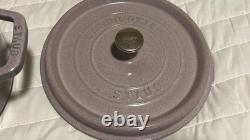 Staub Cast Iron 4 qt, Round, Dutch Oven, Lilac