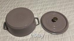 Staub Cast Iron 4 qt, Round, Dutch Oven, Lilac