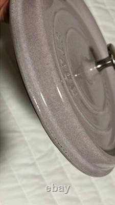 Staub Cast Iron 4 qt, Round, Dutch Oven, Lilac