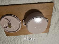 Staub Cast Iron 4 qt, Round, Dutch Oven, Pink