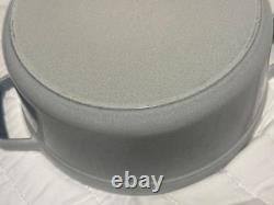 Staub Cast Iron 4 qt, Round, Dutch Oven, White Truffle