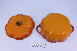 Staub Cast Iron 5.5 Qt. Pumpkin Dutch Oven Citrouille Cocotte Orange Pot France