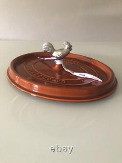 Staub Cast Iron 5.75 Quart Oval Cocotte Dutch Oven, Burnt Orange NEW