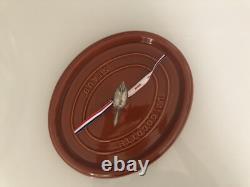 Staub Cast Iron 5.75 Quart Oval Cocotte Dutch Oven, Burnt Orange NEW