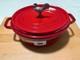Staub Cast Iron 5.75 Qt, Oval, Coq Au Vin Dutch Oven, Cherry