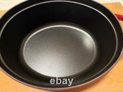Staub Cast Iron 5.75 qt, Oval, Coq Au Vin Dutch Oven, Cherry