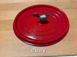 Staub Cast Iron 5.75 qt, Oval, Coq Au Vin Dutch Oven, Cherry