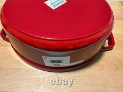 Staub Cast Iron 5.75 qt, Oval, Coq Au Vin Dutch Oven, Cherry