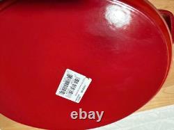 Staub Cast Iron 5.75 qt, Oval, Coq Au Vin Dutch Oven, Cherry