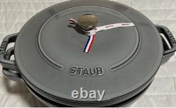 Staub Cast Iron, 5 qt, Round, dutch oven, 3-pc Stackable Set
