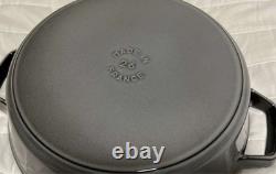 Staub Cast Iron, 5 qt, Round, dutch oven, 3-pc Stackable Set