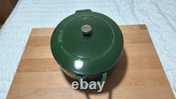 Staub Cast Iron 6.25 qt, Wide Oval Dutch Oven, Basil