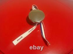 Staub Cast Iron 6.25 qt, Wide Oval Dutch Oven, Cherry Red