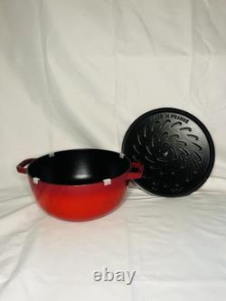 Staub Cast Iron 6.25qt Shallow Oval Dutch Oven Cherry Red