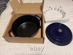 Staub Cast Iron 6.33 qt, Round, Dutch Oven, Dark Blue