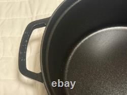 Staub Cast Iron 7 qt, Round, Dutch Oven, Black Matte