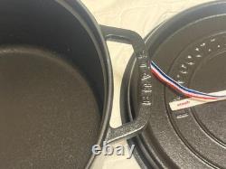 Staub Cast Iron 7 qt, Round, Dutch Oven, Black Matte