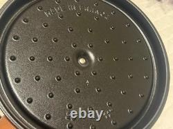 Staub Cast Iron 7 qt, Round, Dutch Oven, Black Matte