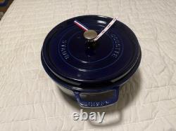 Staub Cast Iron 7 qt, Round, Dutch Oven, Dark Blue