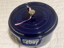 Staub Cast Iron 7 qt, Round, Dutch Oven, Dark Blue