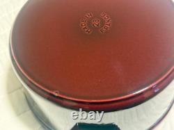 Staub Cast Iron 7 qt, Round, Dutch Oven, Grenadine