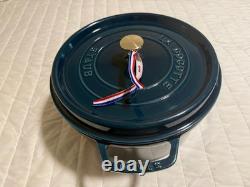 Staub Cast Iron 7 qt, Round, Dutch Oven, La Mer