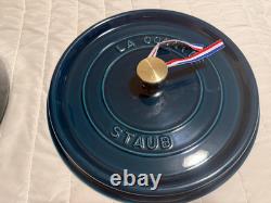 Staub Cast Iron 7 qt, Round, Dutch Oven, La Mer