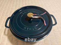 Staub Cast Iron 7 qt, Round, Dutch Oven, La Mer