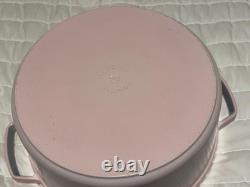 Staub Cast Iron 7 qt, Round, Dutch Oven, Pink